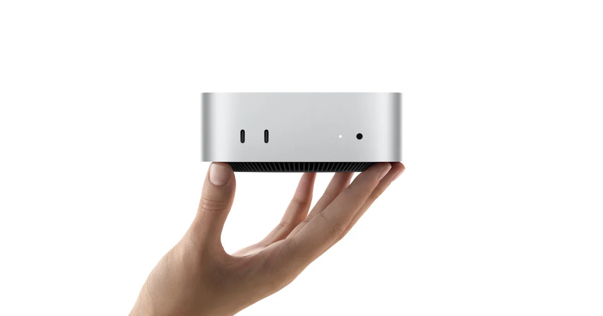 Mac mini: המחשב קטן, עמדת העבודה היא מערכת שלמה — תמונת יח״צ רשמית